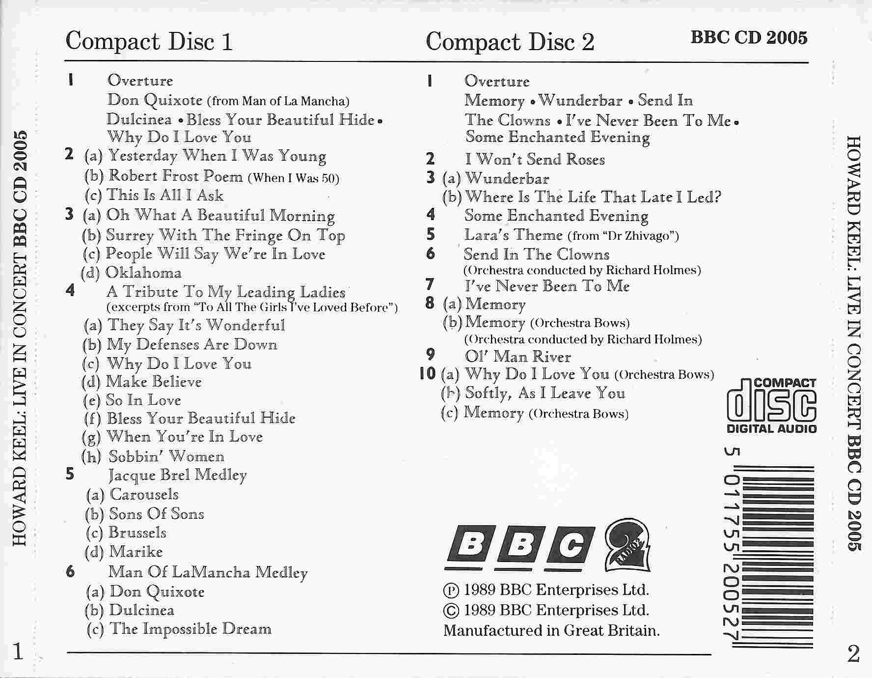 Back cover of BBCCD2005